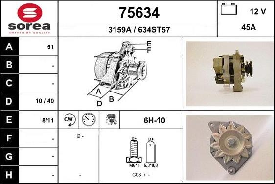 EAI 75634 - Alternator www.molydon.hr