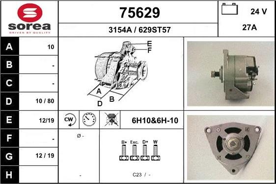 EAI 75629 - Alternator www.molydon.hr