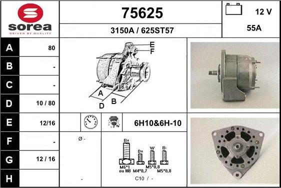 EAI 75625 - Alternator www.molydon.hr