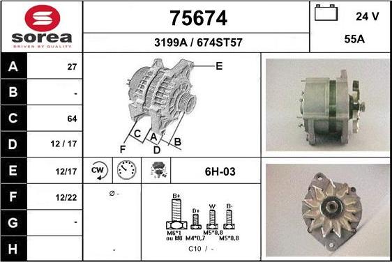 EAI 75674 - Alternator www.molydon.hr