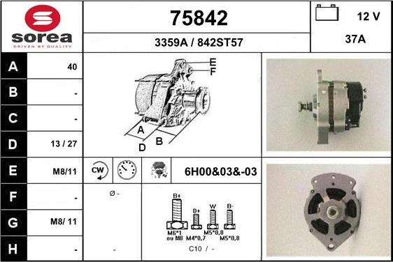 EAI 75842 - Alternator www.molydon.hr