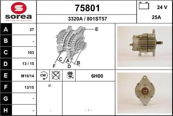 EAI 75801 - Alternator www.molydon.hr