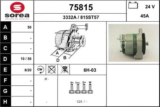 EAI 75815 - Alternator www.molydon.hr