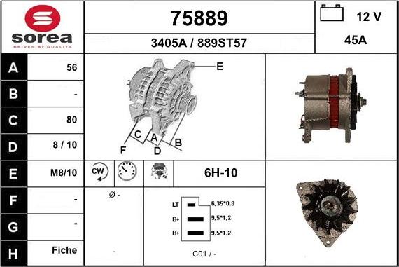 EAI 75889 - Alternator www.molydon.hr