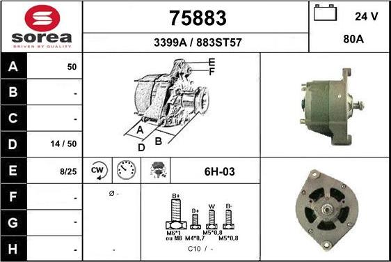 EAI 75883 - Alternator www.molydon.hr