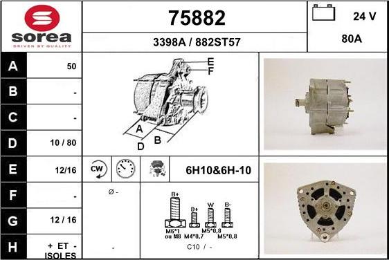 EAI 75882 - Alternator www.molydon.hr