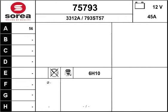 EAI 75793 - Alternator www.molydon.hr