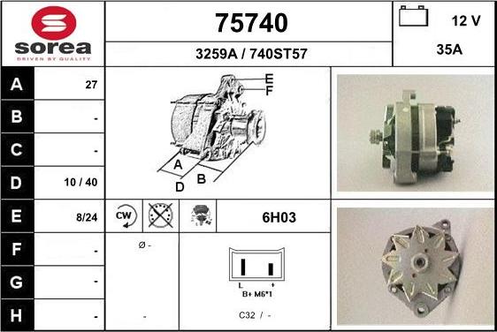 EAI 75740 - Alternator www.molydon.hr