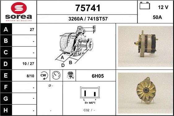 EAI 75741 - Alternator www.molydon.hr