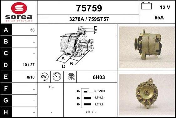 EAI 75759 - Alternator www.molydon.hr