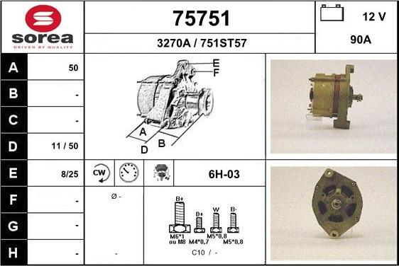 EAI 75751 - Alternator www.molydon.hr