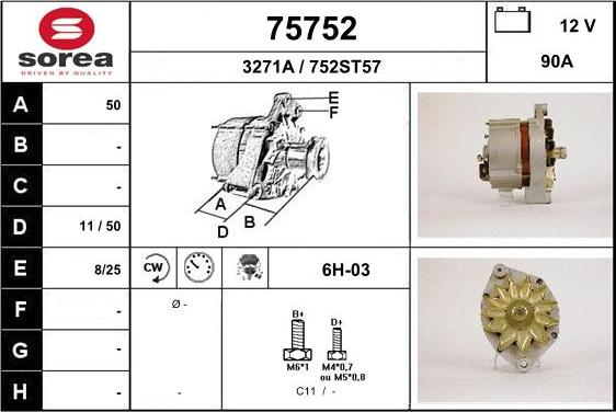 EAI 75752 - Alternator www.molydon.hr