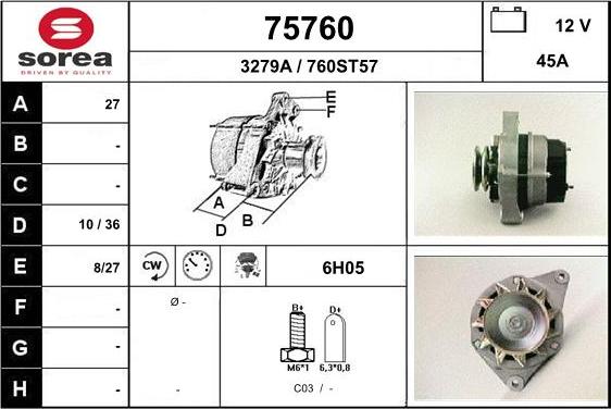 EAI 75760 - Alternator www.molydon.hr