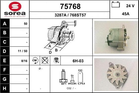 EAI 75768 - Alternator www.molydon.hr