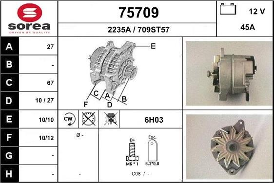 EAI 75709 - Alternator www.molydon.hr