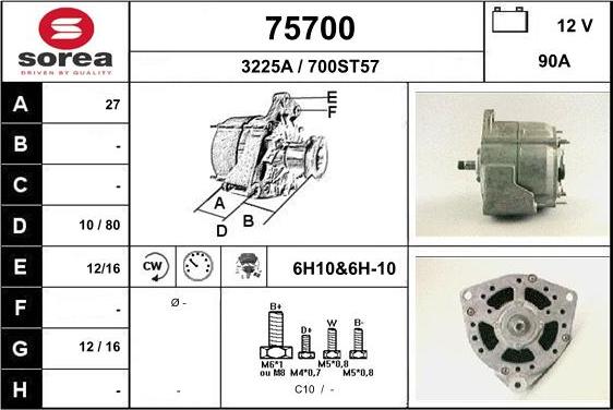 EAI 75700 - Alternator www.molydon.hr