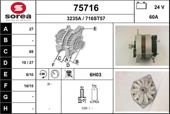 EAI 75716 - Alternator www.molydon.hr