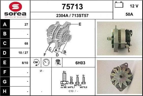 EAI 75713 - Alternator www.molydon.hr