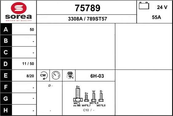 EAI 75789 - Alternator www.molydon.hr