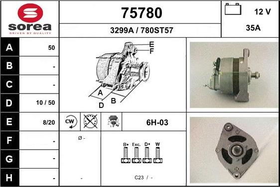 EAI 75780 - Alternator www.molydon.hr