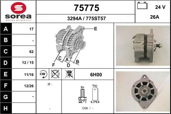 EAI 75775 - Alternator www.molydon.hr