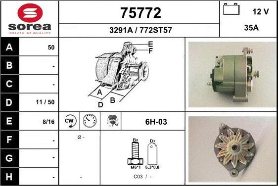 EAI 75772 - Alternator www.molydon.hr