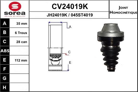 EAI CV24019K - Kardan, Pogonska osovina www.molydon.hr