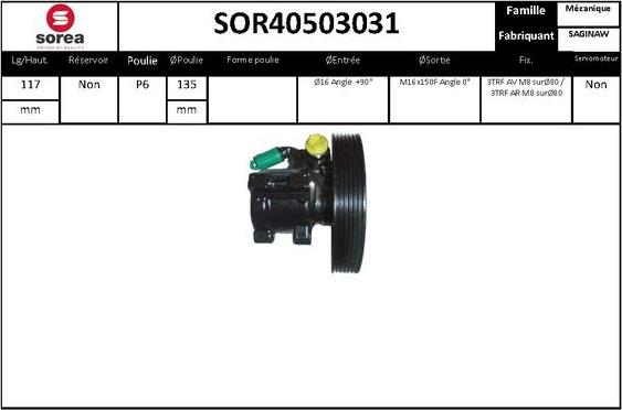 EAI SOR40503031 - Hidraulična pumpa, upravljanje www.molydon.hr