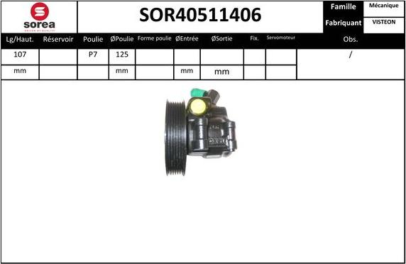 EAI SOR40511406 - Hidraulična pumpa, upravljanje www.molydon.hr