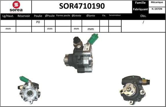 EAI SOR4710190 - Hidraulična pumpa, upravljanje www.molydon.hr