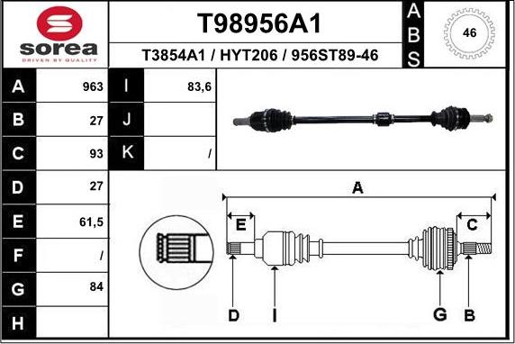 EAI T98956A1 - Pogonska osovina www.molydon.hr