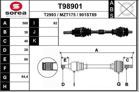 EAI T98901 - Pogonska osovina www.molydon.hr