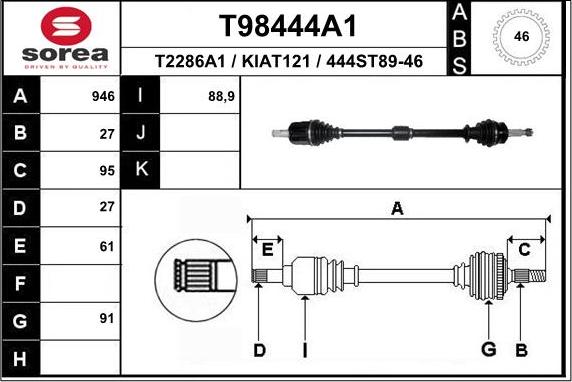 EAI T98444A1 - Pogonska osovina www.molydon.hr