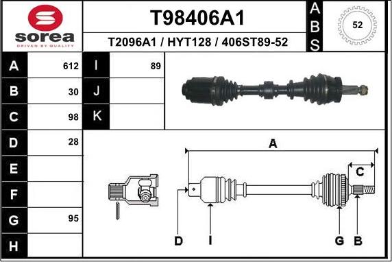 EAI T98406A1 - Pogonska osovina www.molydon.hr