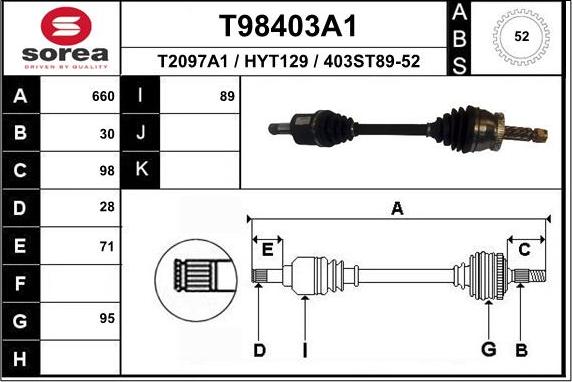 EAI T98403A1 - Pogonska osovina www.molydon.hr