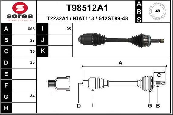 EAI T98512A1 - Pogonska osovina www.molydon.hr