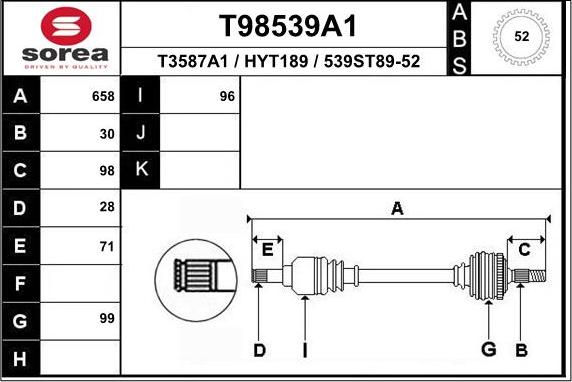 EAI T98539A1 - Pogonska osovina www.molydon.hr