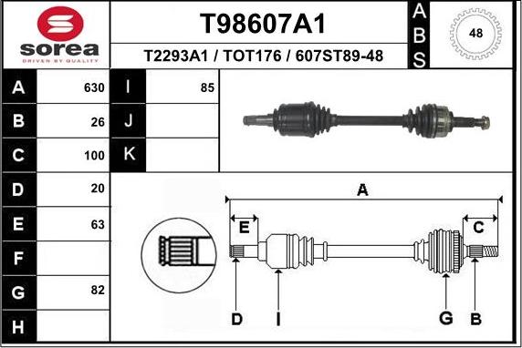 EAI T98607A1 - Pogonska osovina www.molydon.hr