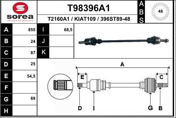 EAI T98396A1 - Pogonska osovina www.molydon.hr