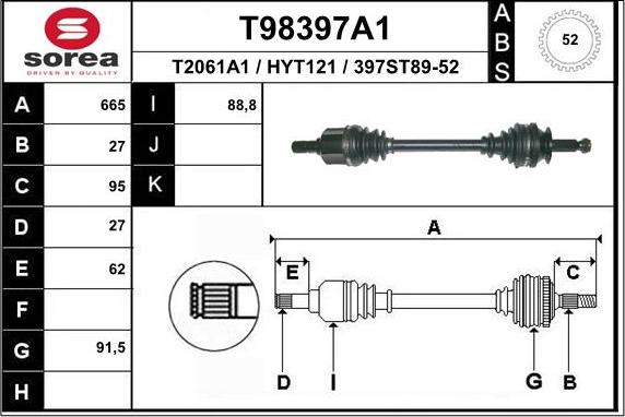 EAI T98397A1 - Pogonska osovina www.molydon.hr