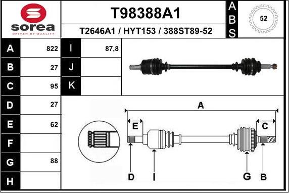 EAI T98388A1 - Pogonska osovina www.molydon.hr