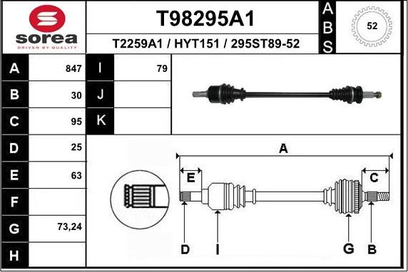 EAI T98295A1 - Pogonska osovina www.molydon.hr