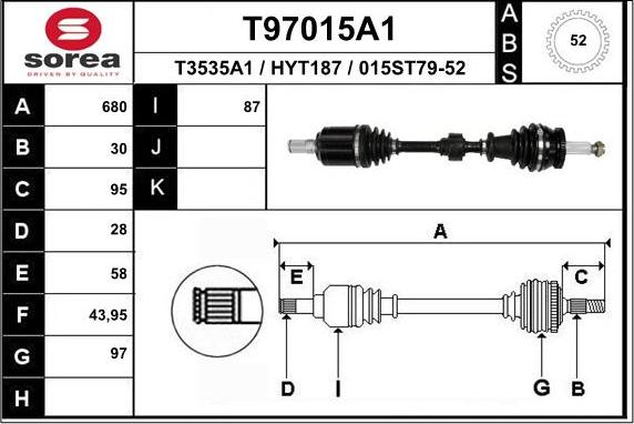 EAI T97015A1 - Pogonska osovina www.molydon.hr