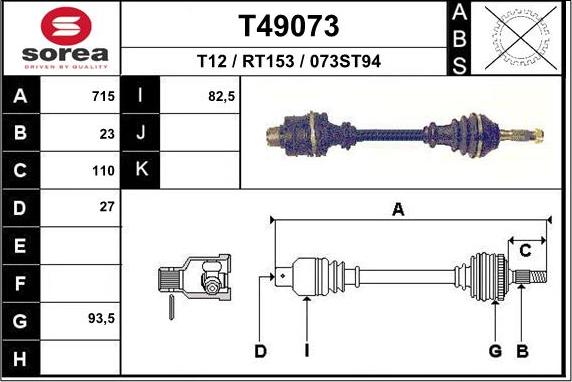 EAI T49073 - Pogonska osovina www.molydon.hr