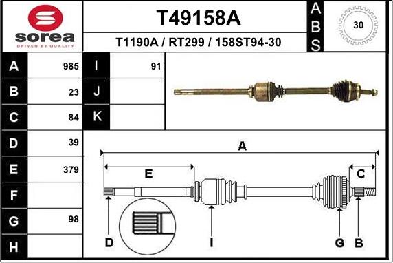 EAI T49158A - Pogonska osovina www.molydon.hr