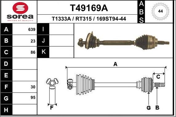 EAI T49169A - Pogonska osovina www.molydon.hr