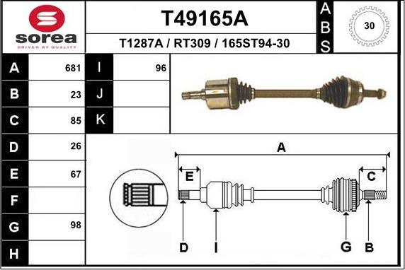 EAI T49165A - Pogonska osovina www.molydon.hr