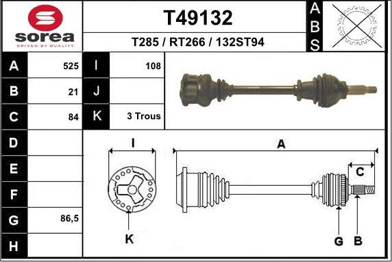 EAI T49132 - Pogonska osovina www.molydon.hr