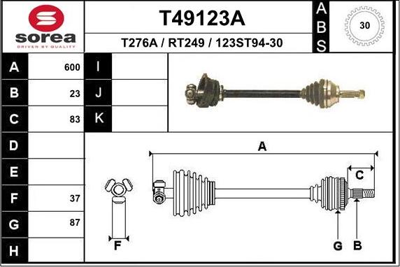 EAI T49123A - Pogonska osovina www.molydon.hr