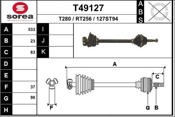 EAI T49127 - Pogonska osovina www.molydon.hr